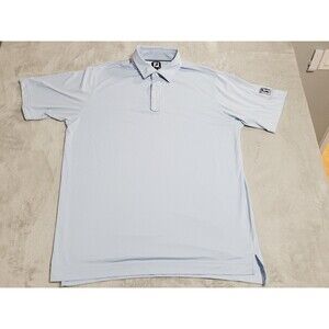 PGA Tour Champion Shirt Polo Mens XL Light Blue Golf FootJoy Performance